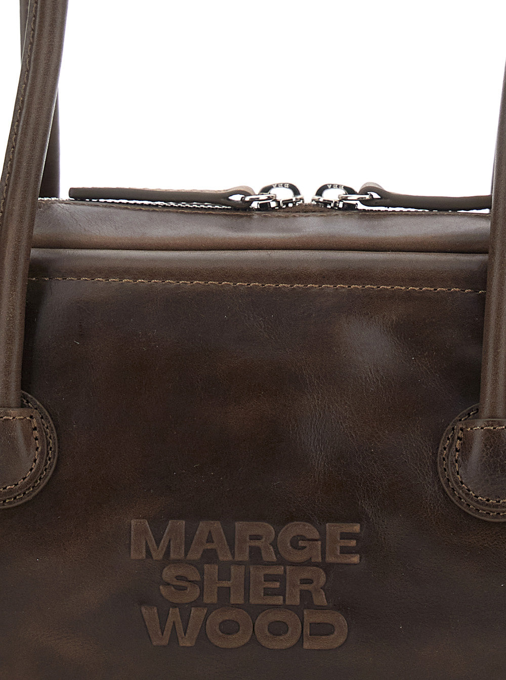 Shoulder Bag SOFT BOSTON EW in Brown Leather for Women Cow