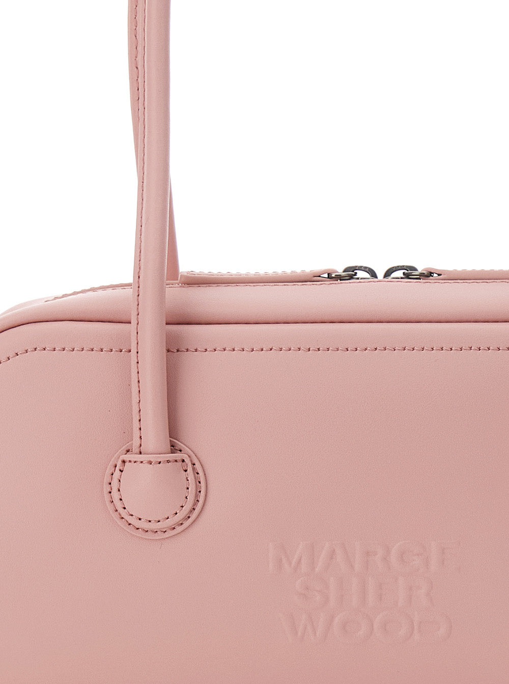 Shoulder Bag SOFT BAGUETTE with Design in Pink Leather for Women Cow