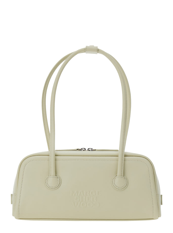 Shoulder Bag SOFT BAGUETTE in White Leather for Women Cow
