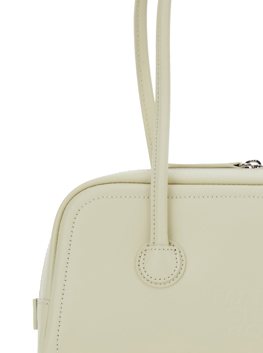 Shoulder Bag SOFT BAGUETTE in White Leather for Women Cow