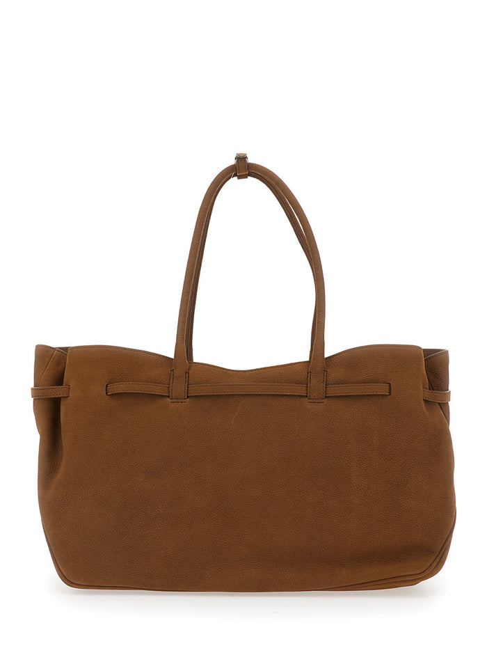 Tote bag GRANDMA USED LARGE Brown in Leather Women Cow