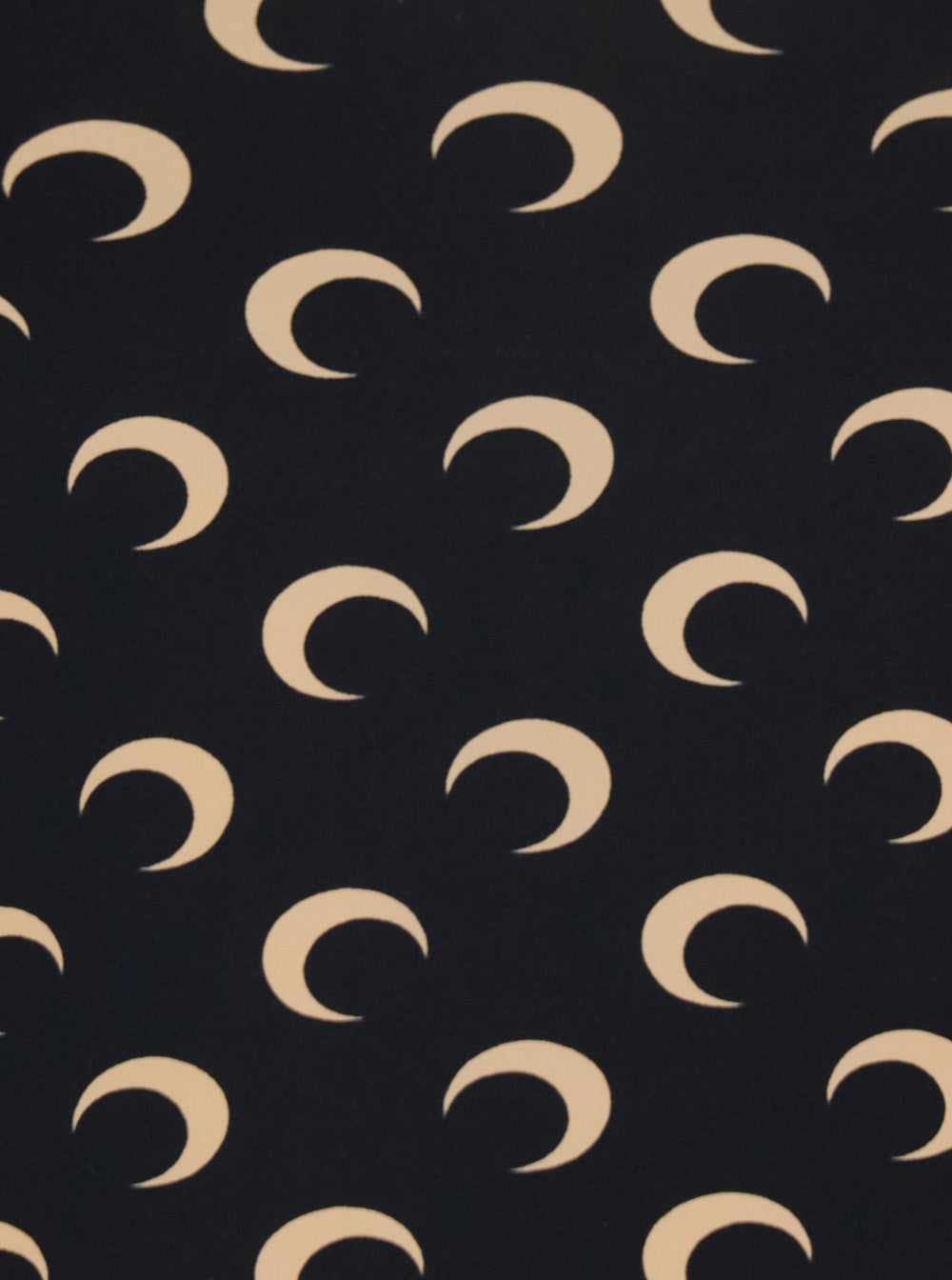 Top MOON PRINTED JERSEY STRAPS Black with Polyamide Elastane Tops