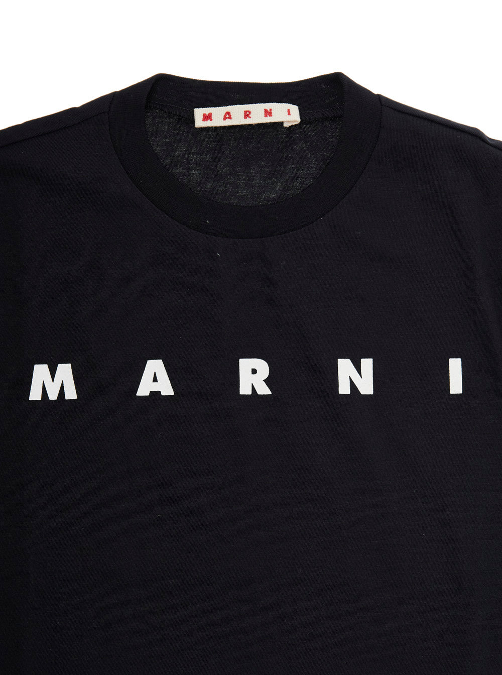Crew Neck Black T-Shirt with Logo Print for Women Cotton Tshirts And Polo Shirts