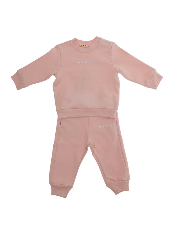 Tracksuit Set Pink Cotton Sets
