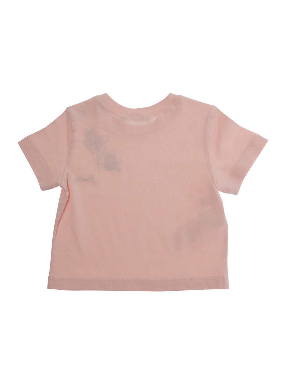 Crew Neck T-Shirt MARNI KIDS with Embroidered Logo Lettering on the Front in Baby Pink Cotton for Women Tshirts And Polo Shirts