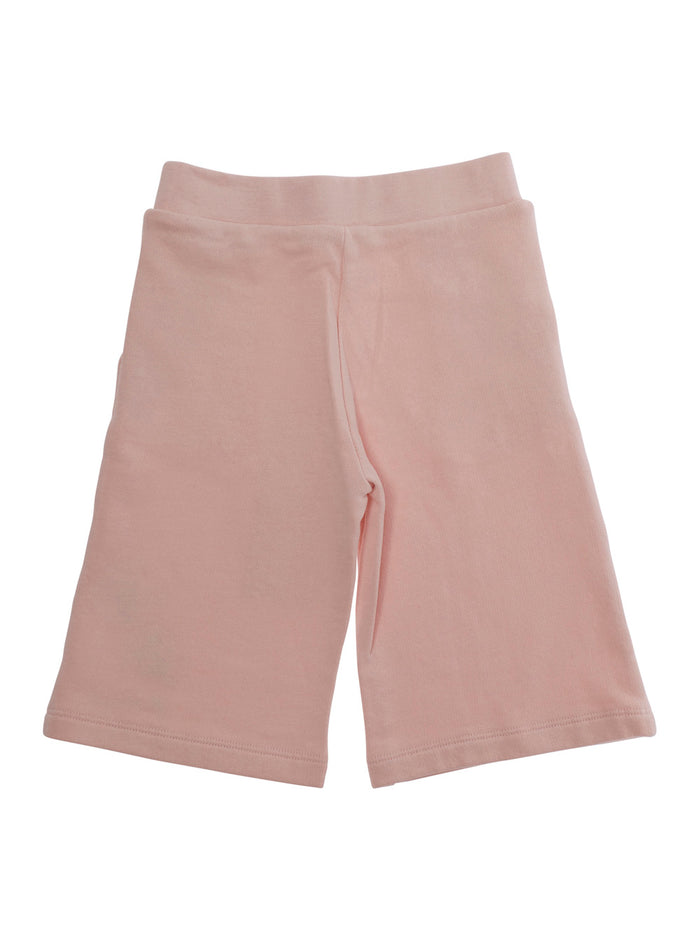 Shorts MARNI KIDS with Embroidered Logo Lettering on the Front in Baby Pink Cotton And Bermuda