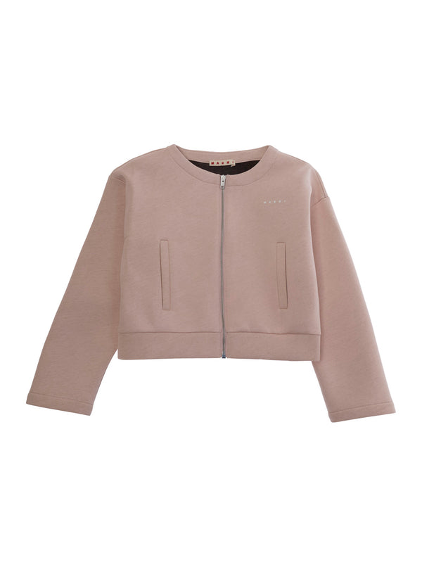 Girls Jacket Pink Cotton Blend Blazers