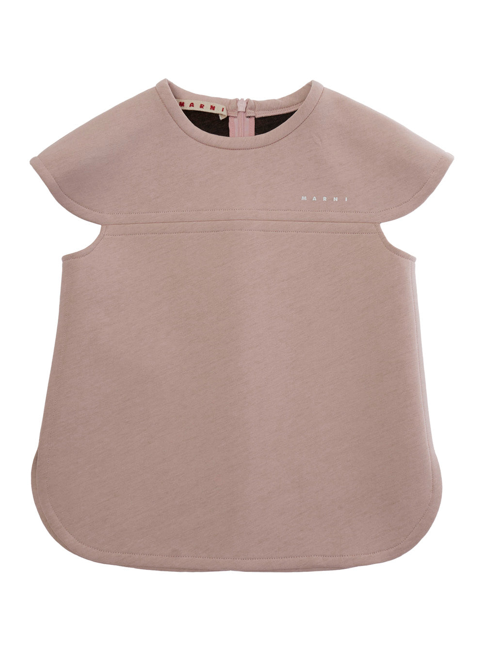 Top Rosa with Round Neckline and Lettering Logo on the Front in Cotton Blend for Women Pink Polyurethane Tops