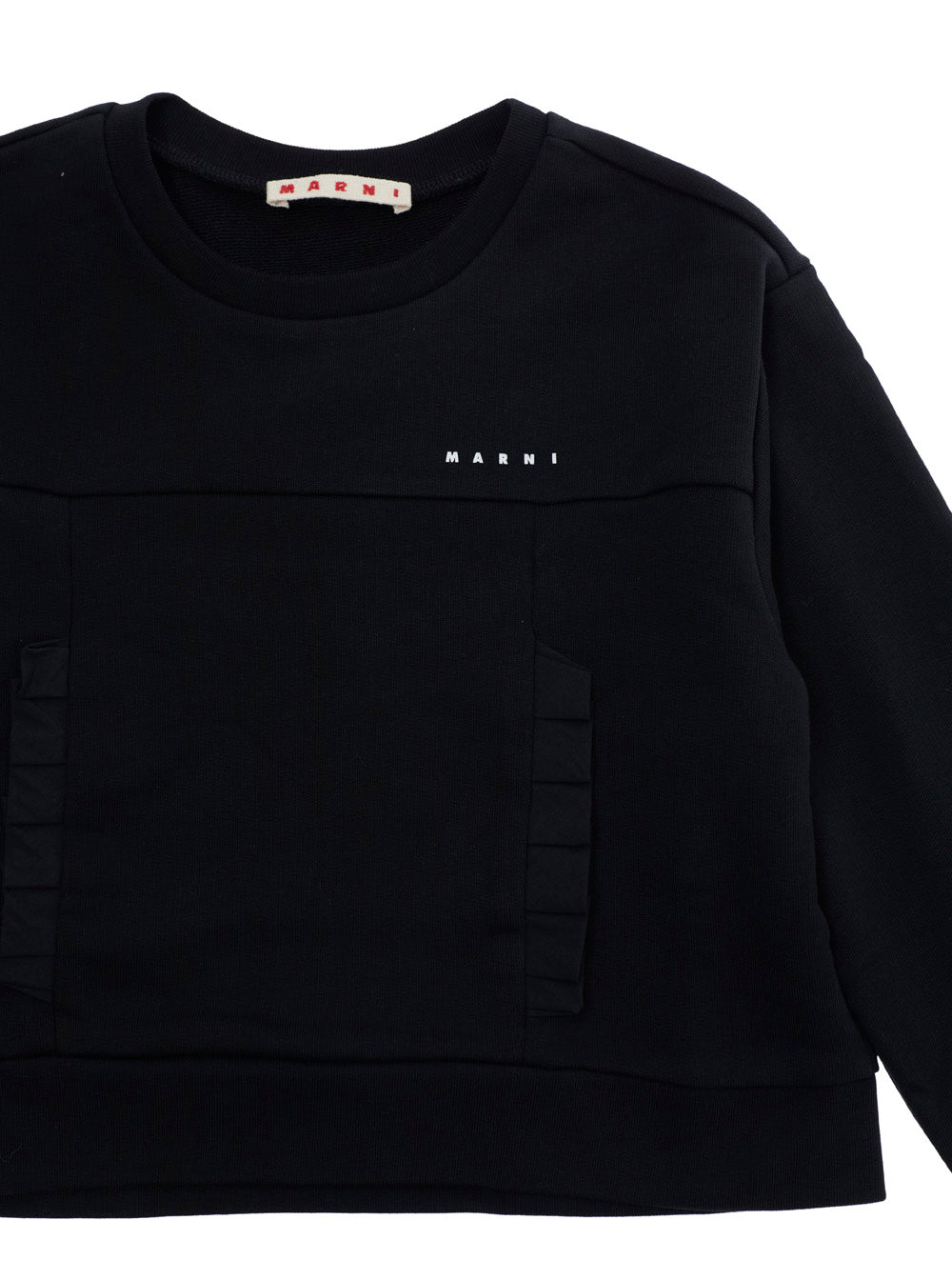 Sweatshirt M01682M00V1MS334F0M900 Black with Logo Print on the Front in Cotton for Women Sweatshirts