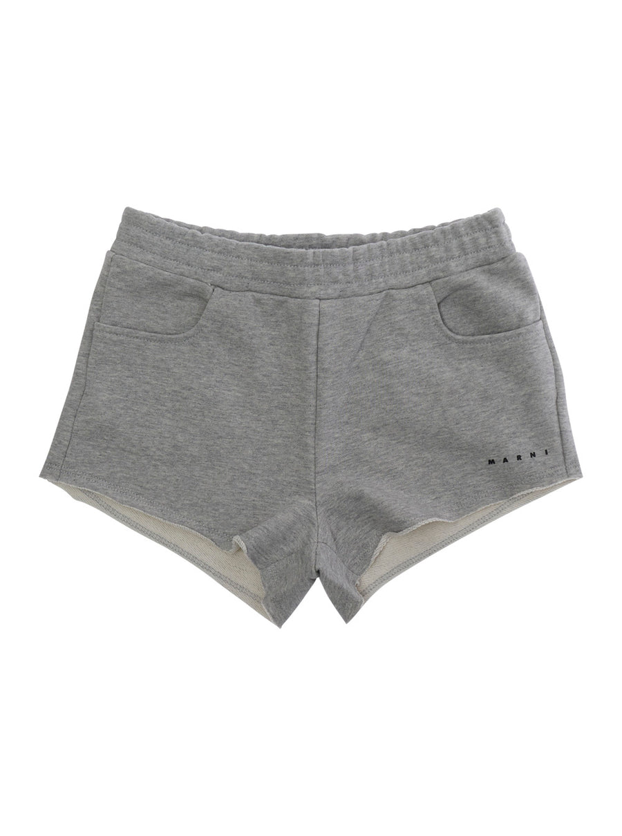 Girls Shorts Grey Cotton