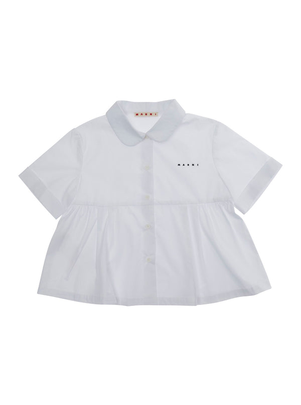 Shirt White Cotton Blouses And