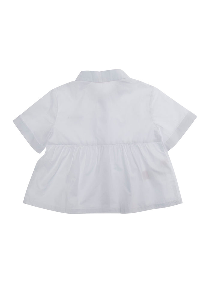White Shirt M01741M00UWMC121F0M100 with Classic Collar and Long Sleeves in Cotton for Men Blouses