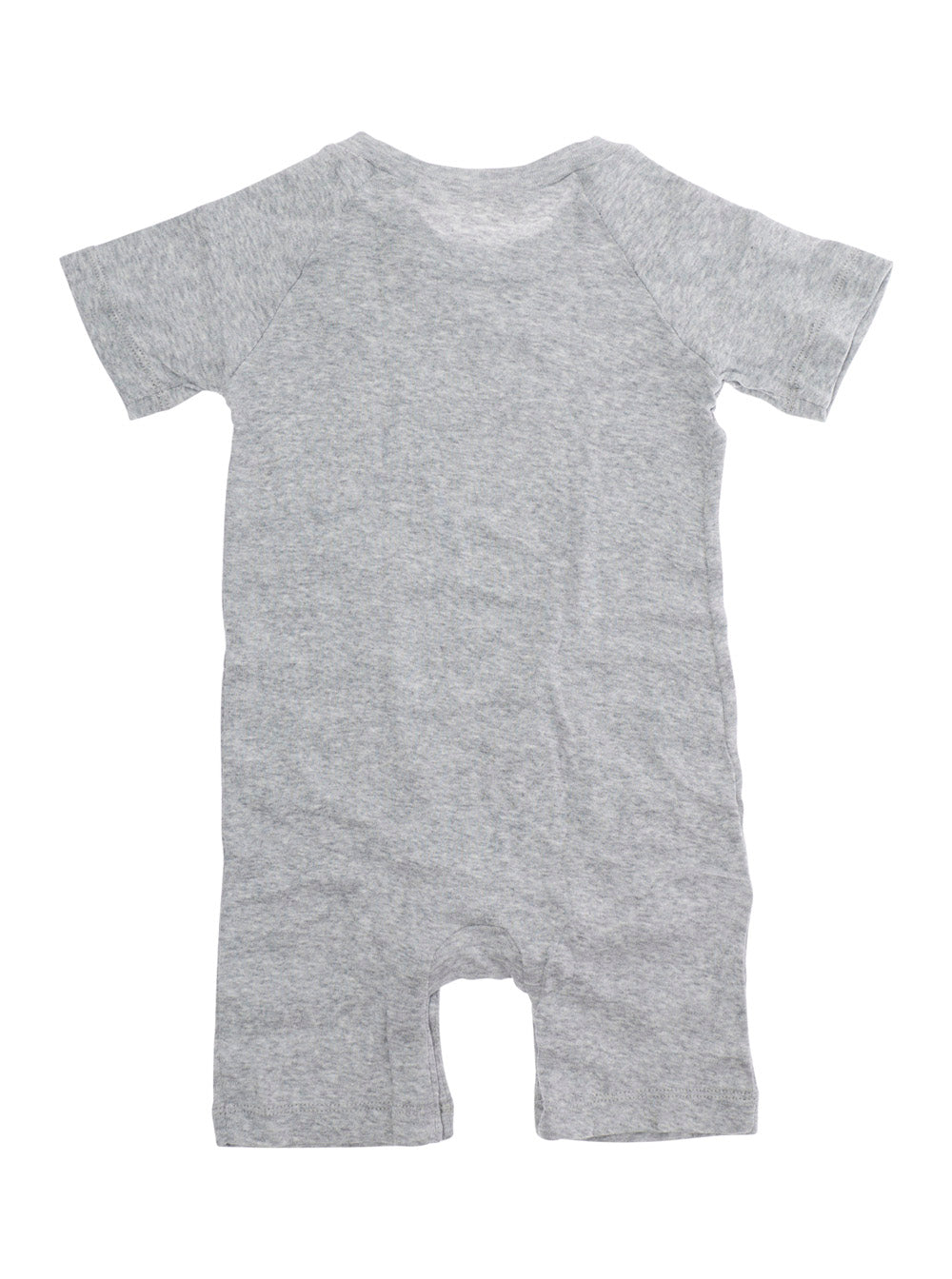 Baby Romper with Coordinated Hat and Bib Logo Lettering Print on the Front in Grey Cotton Suits