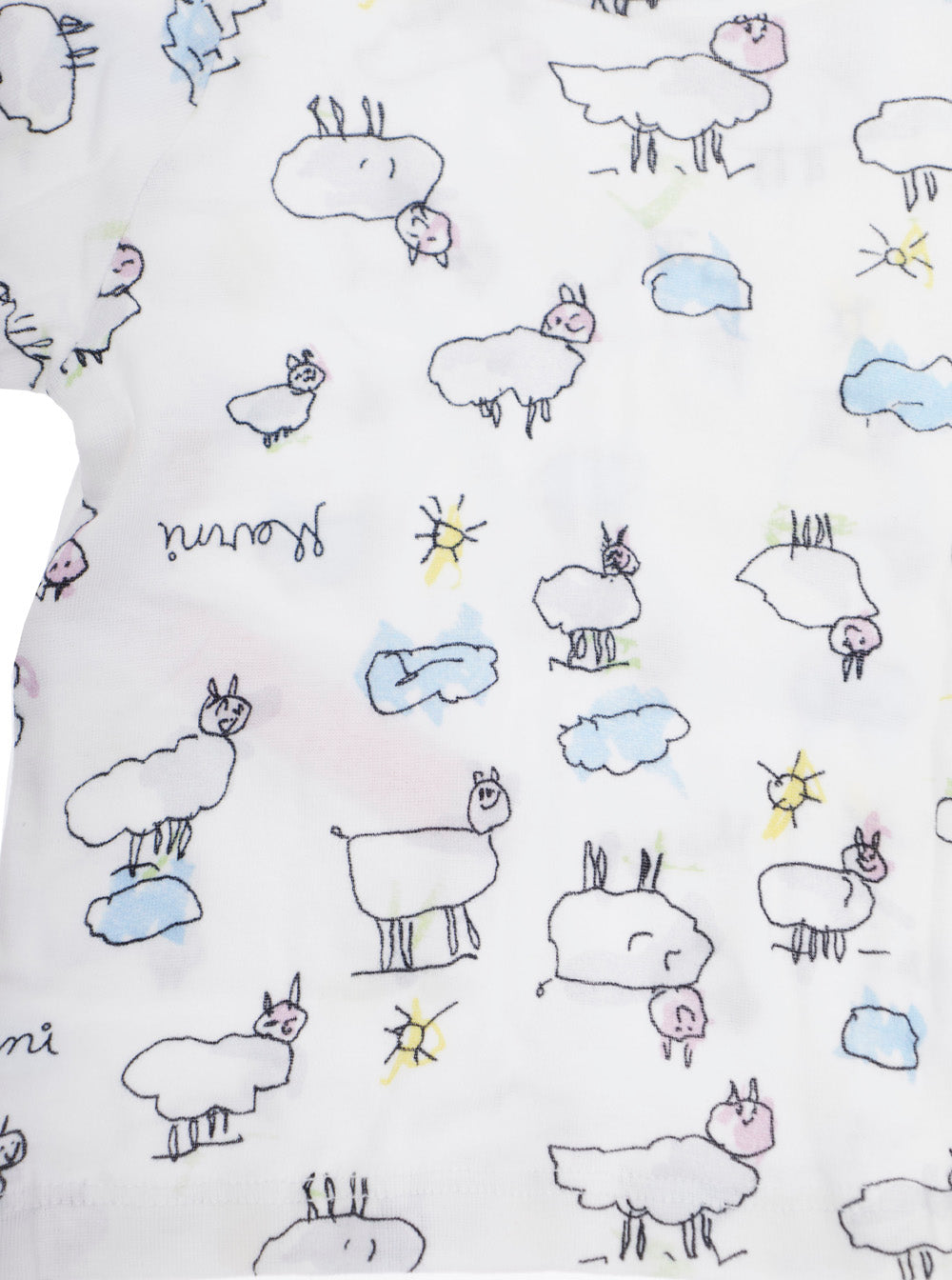 Baby Bianca All-Over Print Romper and Shorts Set White Cotton Suits