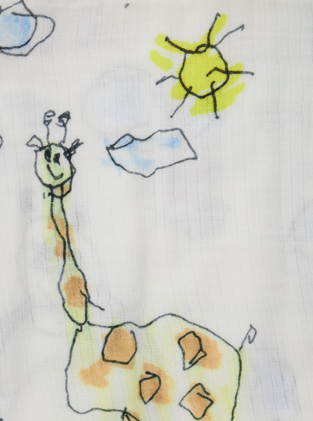 Set of Two Marni Blankets with All-Over Print in White Cotton for Kids