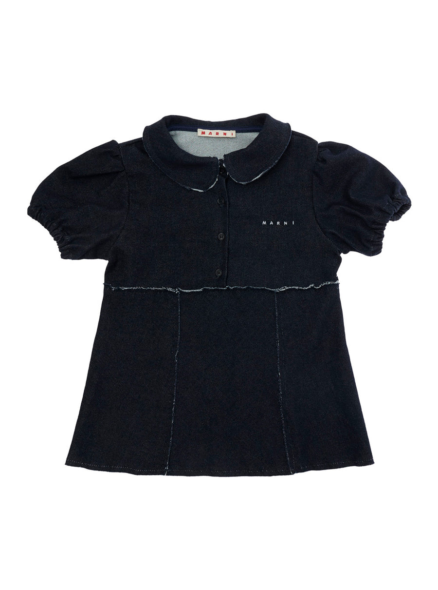 Shirt Blue Cotton Blouses And