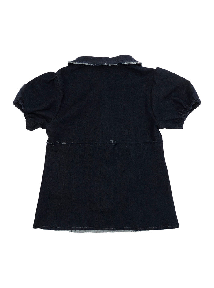 Shirt M01824M00WFMC130F0M01 Blue with Classic Collar and Long Sleeves in Cotton for Women Blu Elastane Blouses