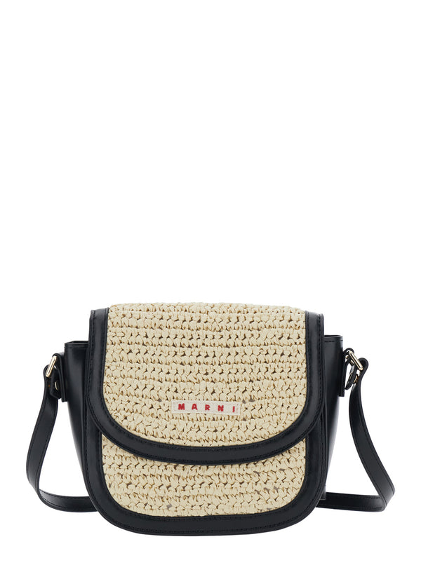 Crossbody Bag, Beige Polyester Shoulder Bags