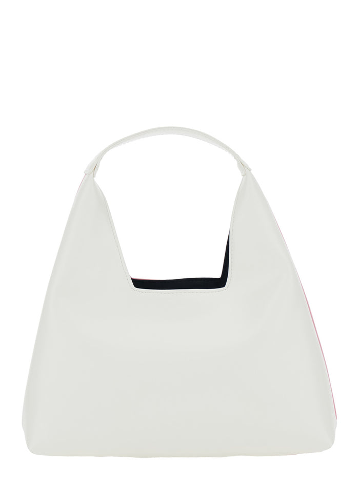 Shoulder Bag MARNI KIDS with Top Handle and Maxi Logo on Front in Ecoleather Pink Girl Polyester Crossbody