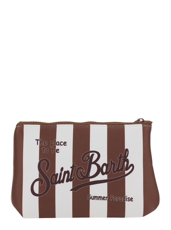 Aline Clutch Bag With Brown Details Clutches And Pochettes