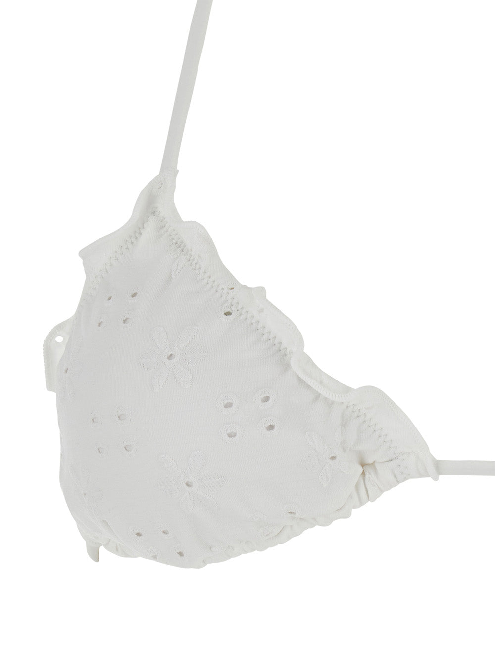 Moon - Sangallo Mini Daisy Embry 01 Bikini With Lace Details Fabric White Women Polyamide Elastane Beachwear