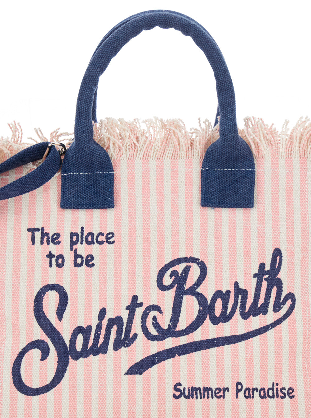 Handbag Colette With Contrast Details Pink Cotton For Women Hand Bags