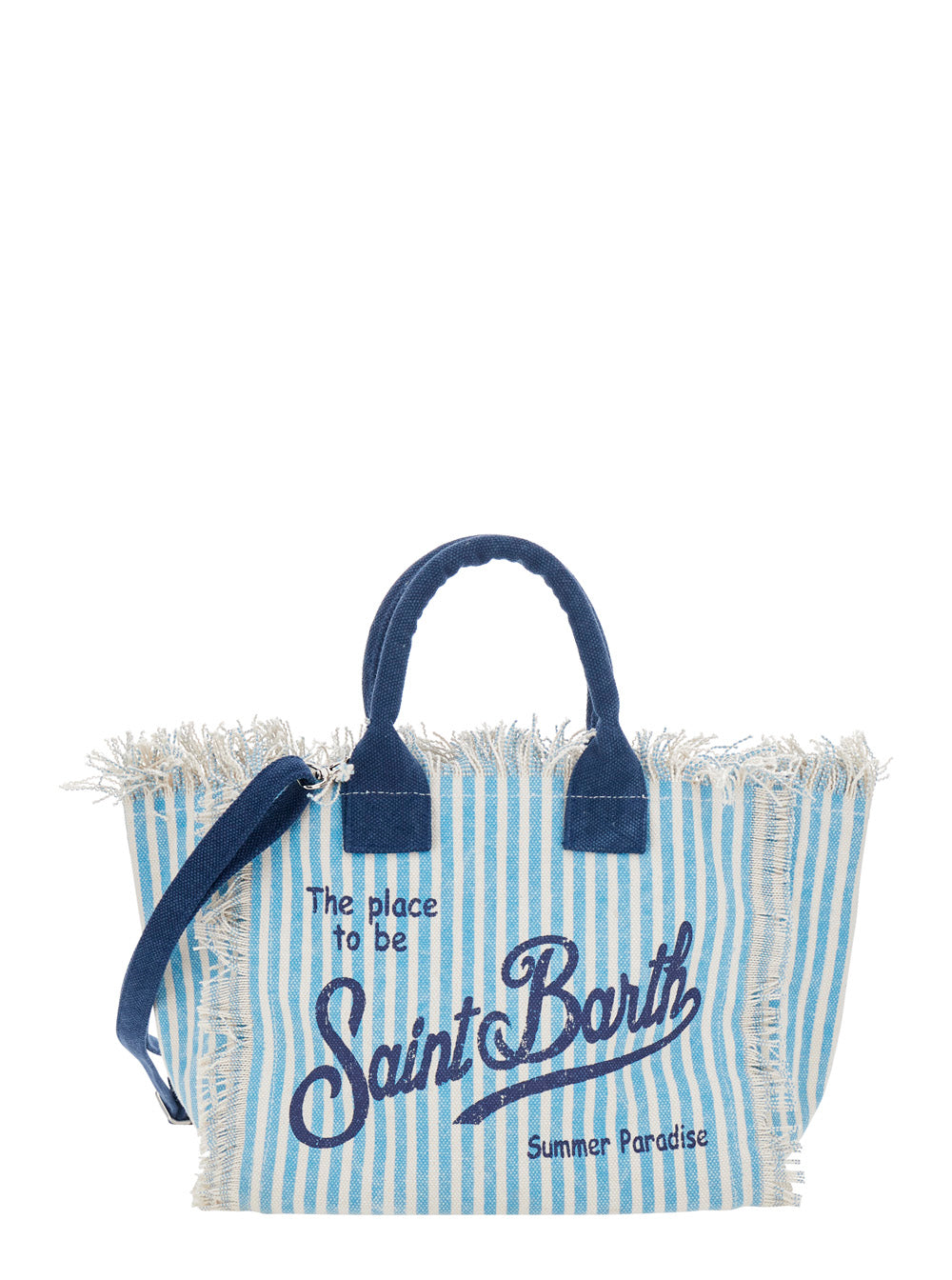 Handbag Colette With Handles And Blue Leather Details For Women Blu Hand Bags