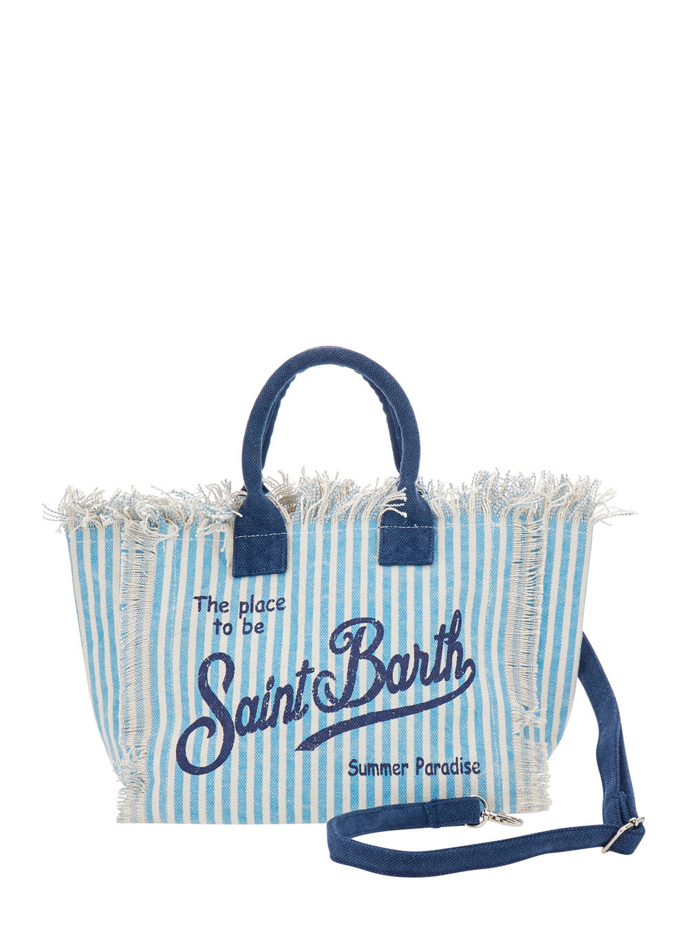 Handbag Colette With Handles And Blue Leather Details For Women Blu Hand Bags