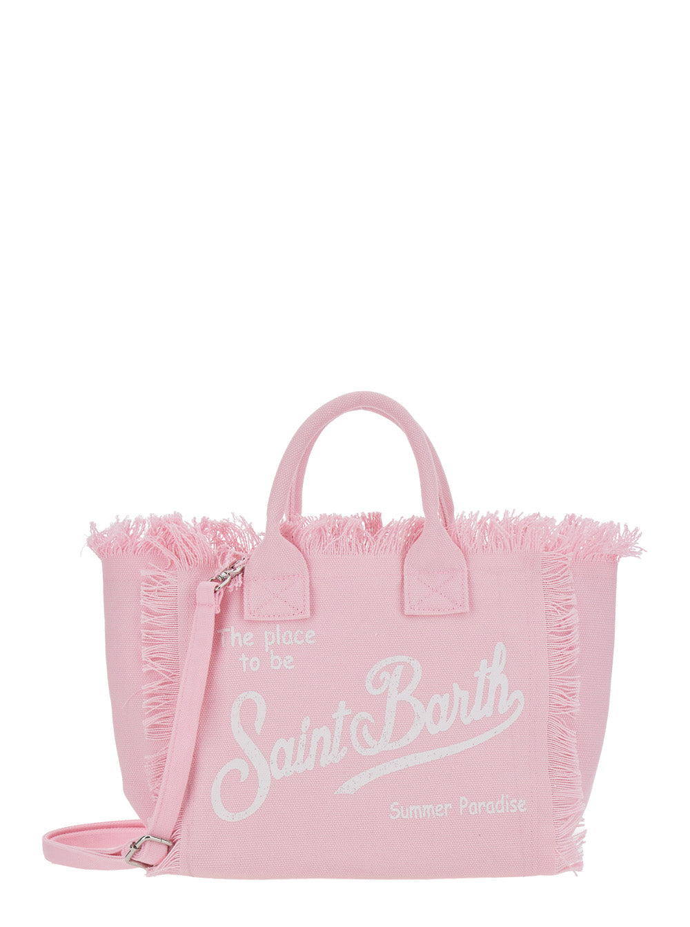 Handbag Colette With White Cotton Details For Women Pink Hand Bags