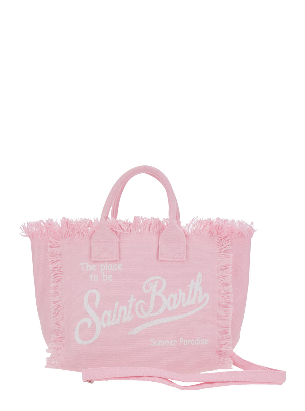 Handbag Colette With White Cotton Details For Women Pink Hand Bags