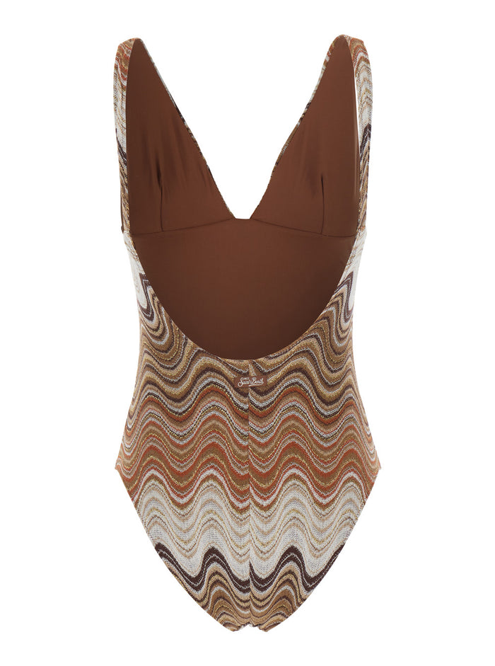 Mavi - Rachel Sea Wave 1 One-Piece Swimsuit With Print Tech Fabric Multicolor Women Polyamide Elastane Beachwear