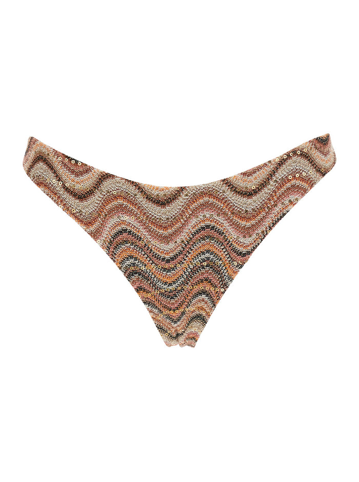 Bikini Virgo- Rachel Paillettes Sea Wave 18 Multicolor - With Sequins Details Fabric Women Beachwear
