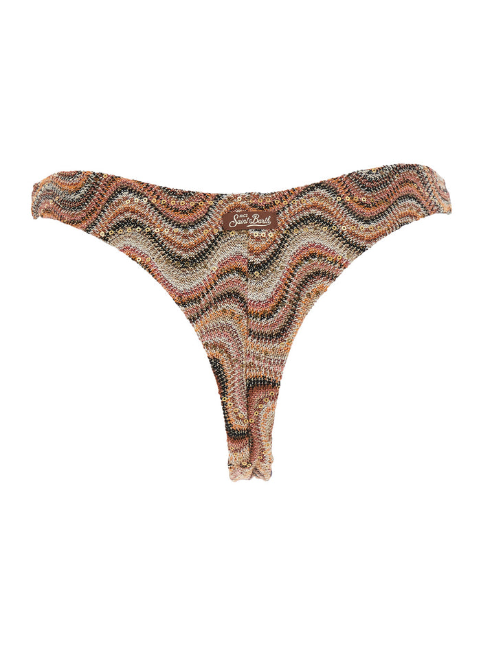 Bikini Virgo- Rachel Paillettes Sea Wave 18 Multicolor - With Sequins Details Fabric Women Beachwear