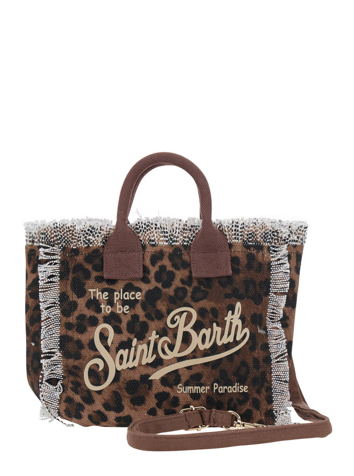 Handbag Vanity Mini Brown Cotton For Women Hand Bags