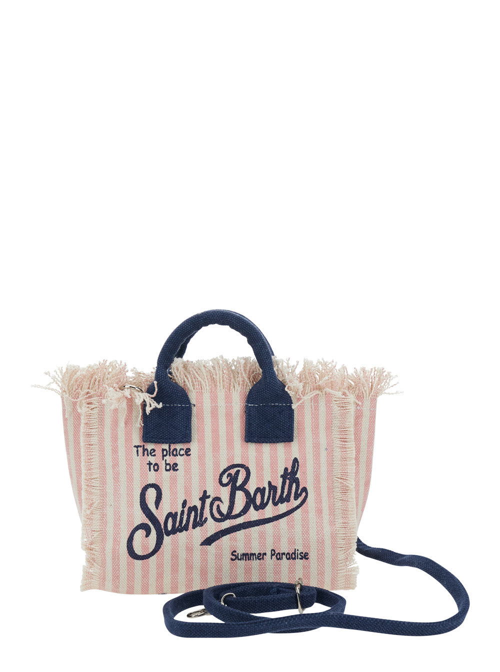 Handbag Vanity Mini With Pink Cotton Details For Women Hand Bags