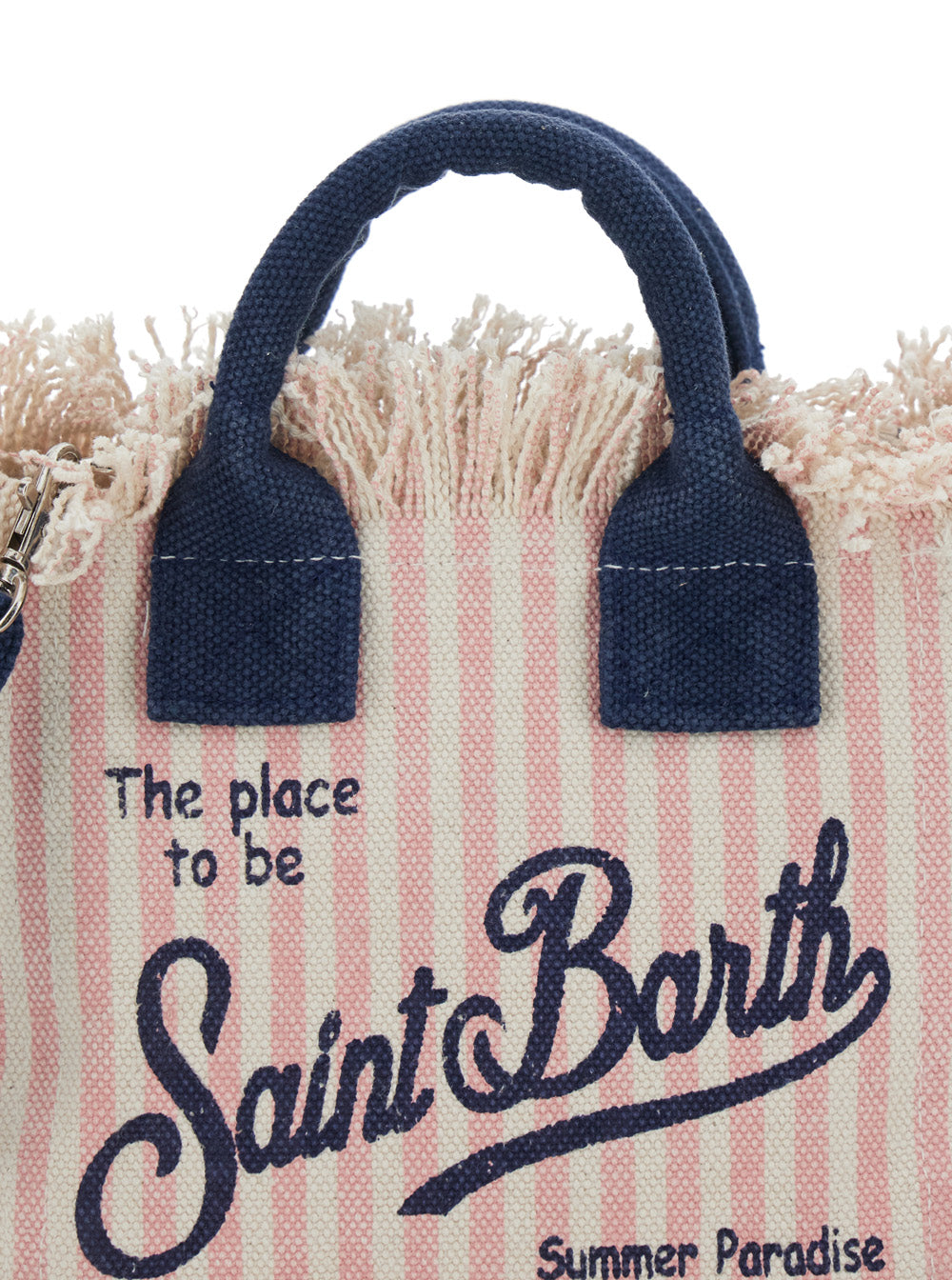 Handbag Vanity Mini With Pink Cotton Details For Women Hand Bags