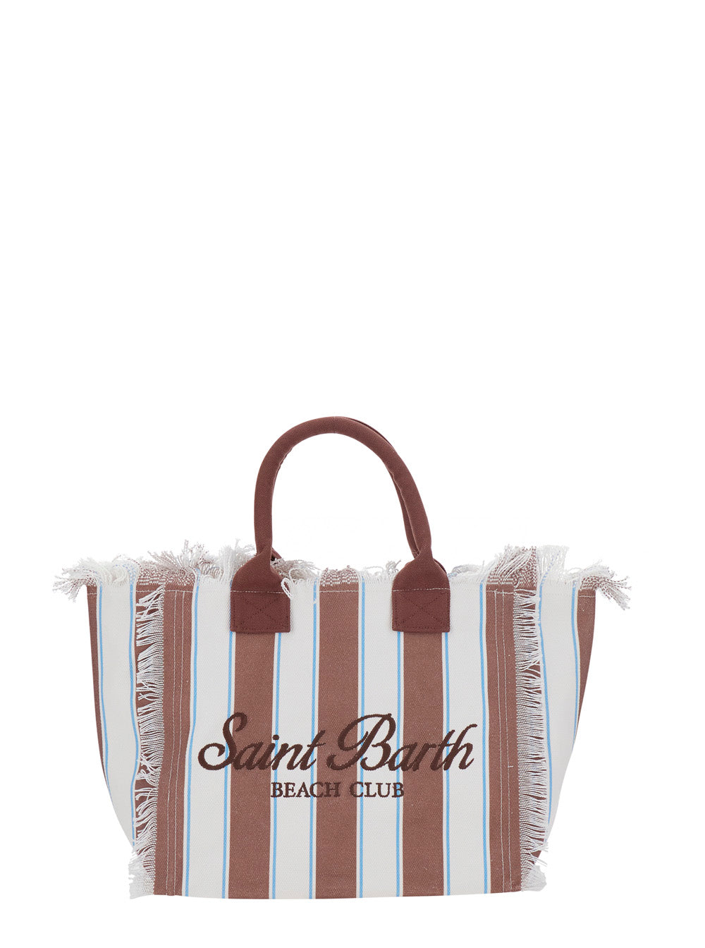 Handbag Vanity With Brown Cotton Details For Women Hand Bags
