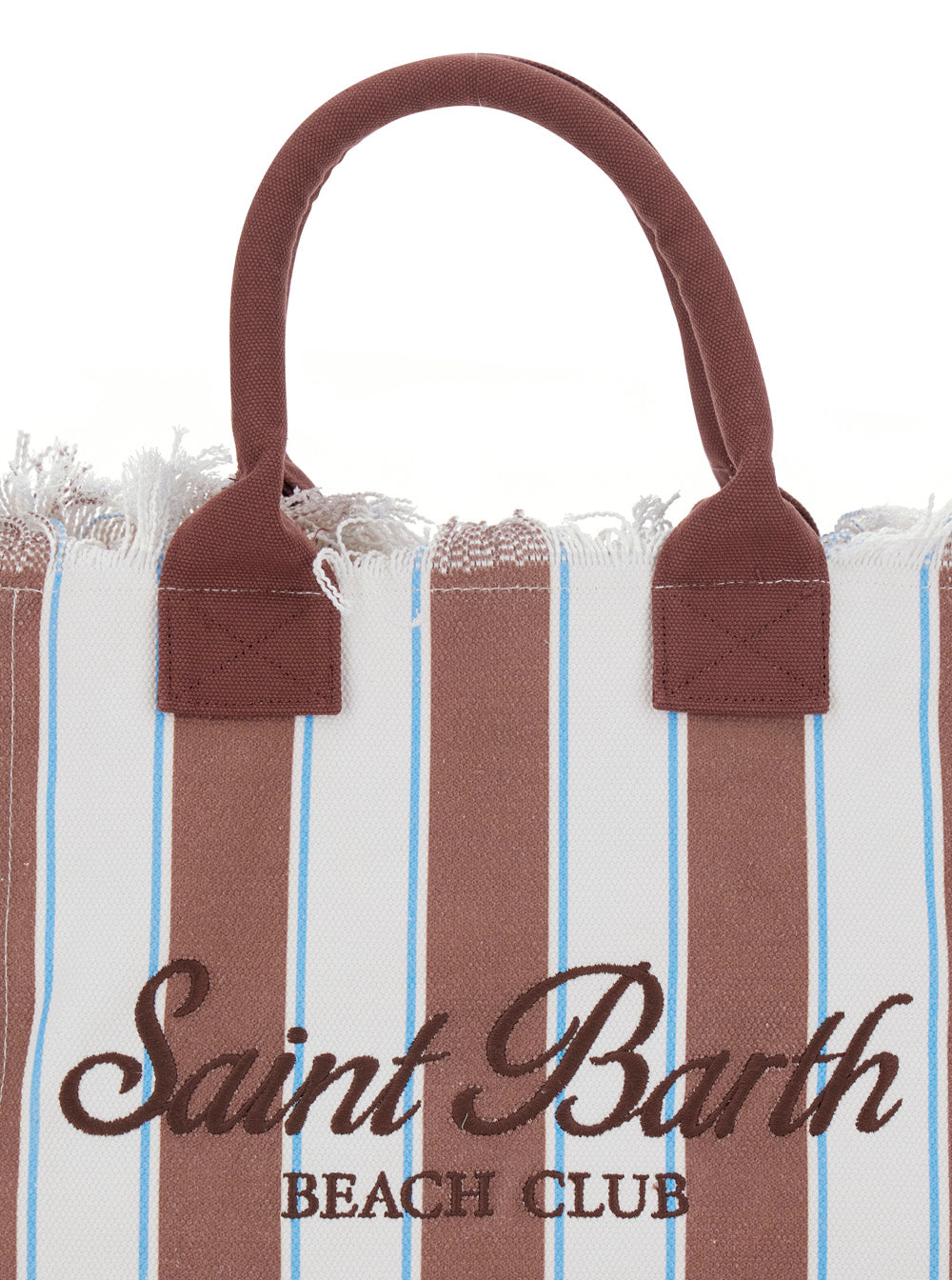 Handbag Vanity With Brown Cotton Details For Women Hand Bags