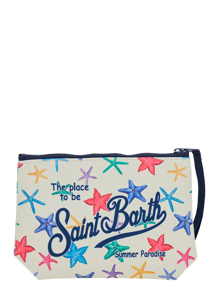 ALINE Multicolor Clutch Bag with Leather Details Clutches And Pochettes