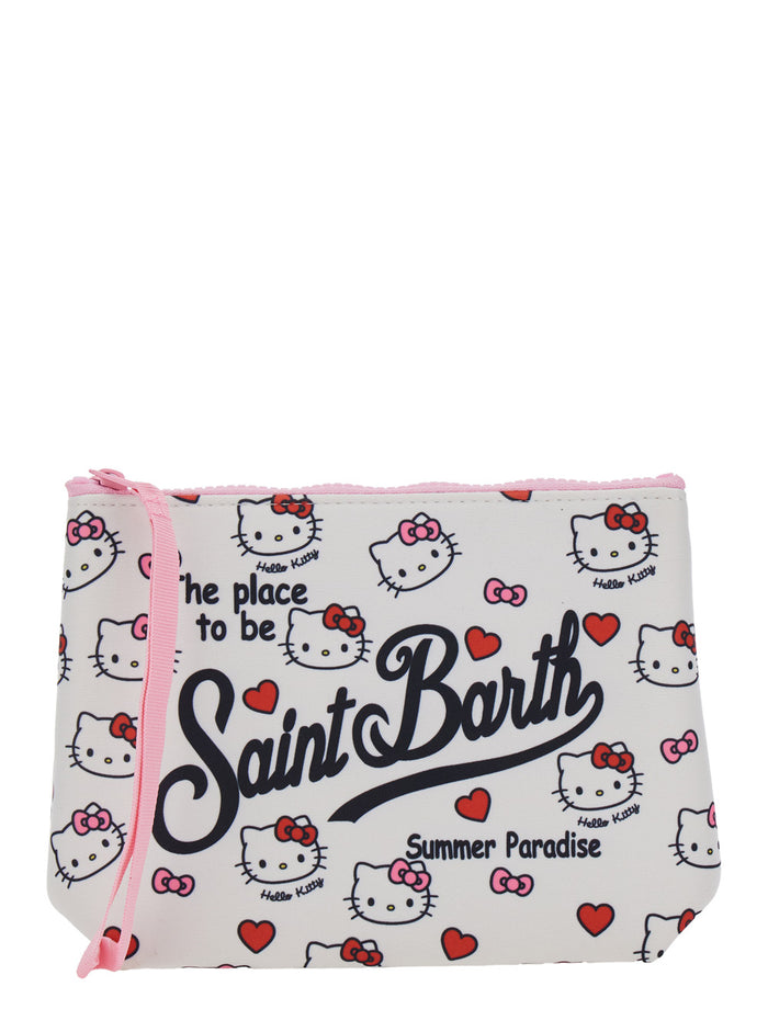 Aline Multicolor Bag With Floral Details Fabric Clutches And Pochettes