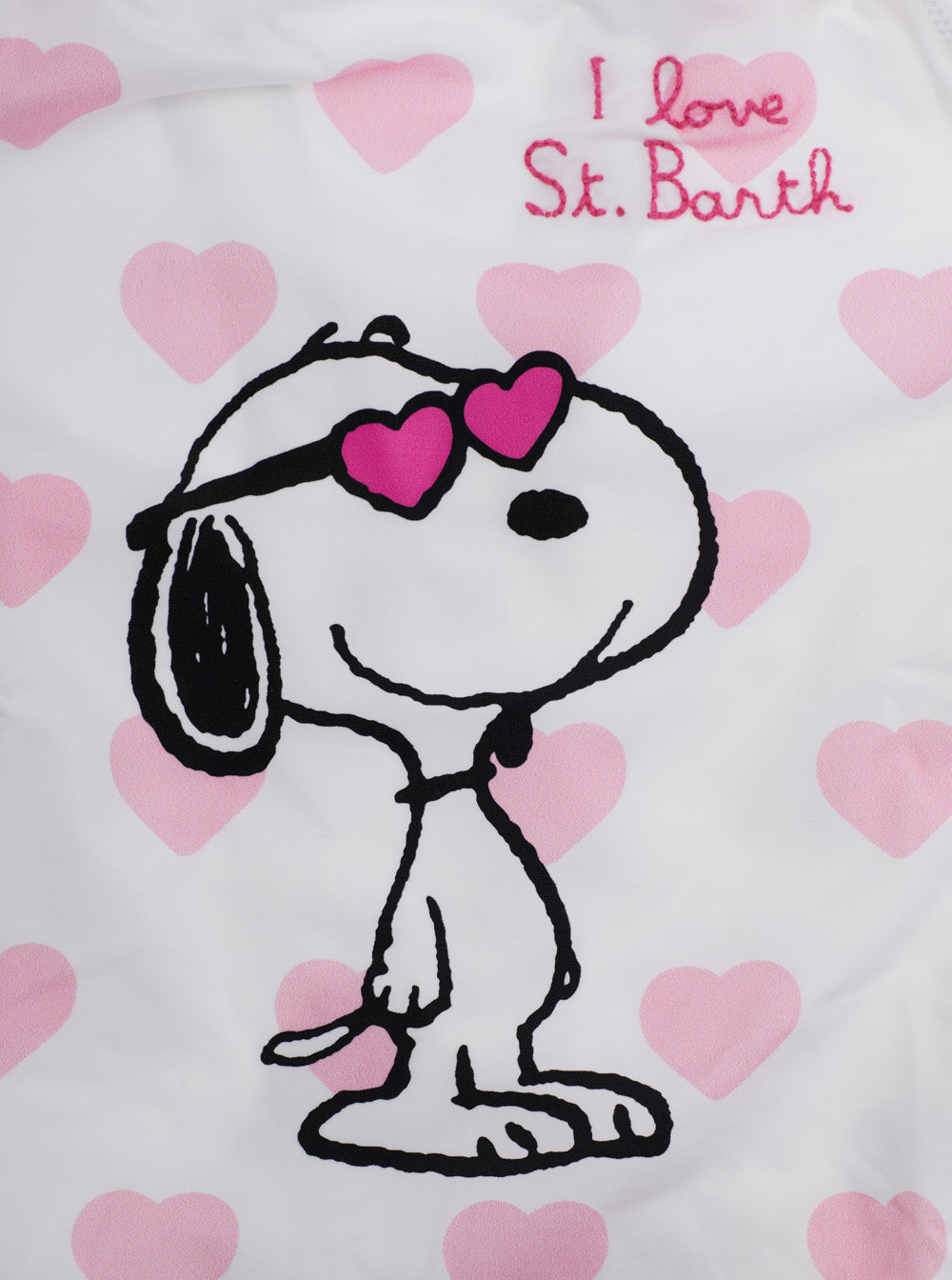 CAROL - SNOOPY HEARTS LOVE SB 0121 EMB One-Piece Swimsuit with Print In Tech Fabric Multicolor Girl Beachwear
