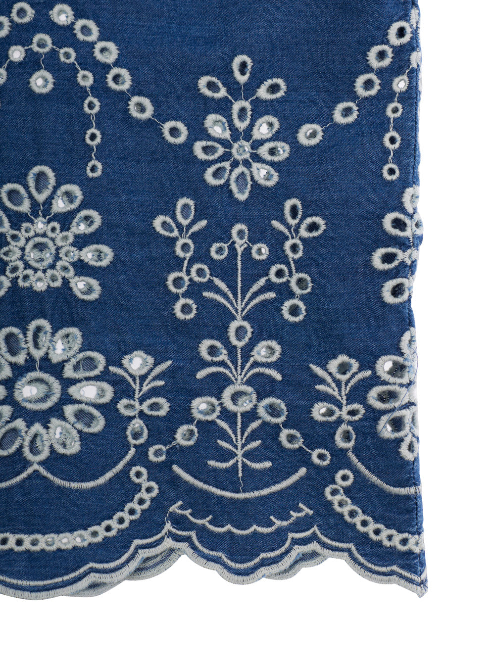 Clementine JR - Chambray M Morris Flowers Blue Shirt Blu And Blouses