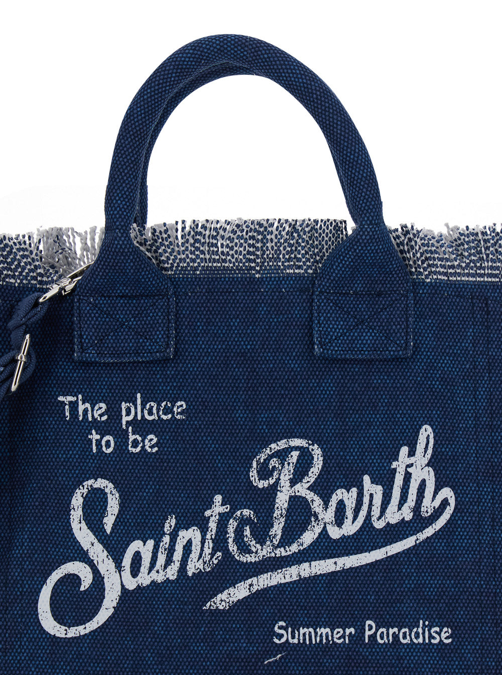 Handbag COLETTE with Short Handles and Printed Logo on the Front in Blue Leather for Women Blu Hand Bags