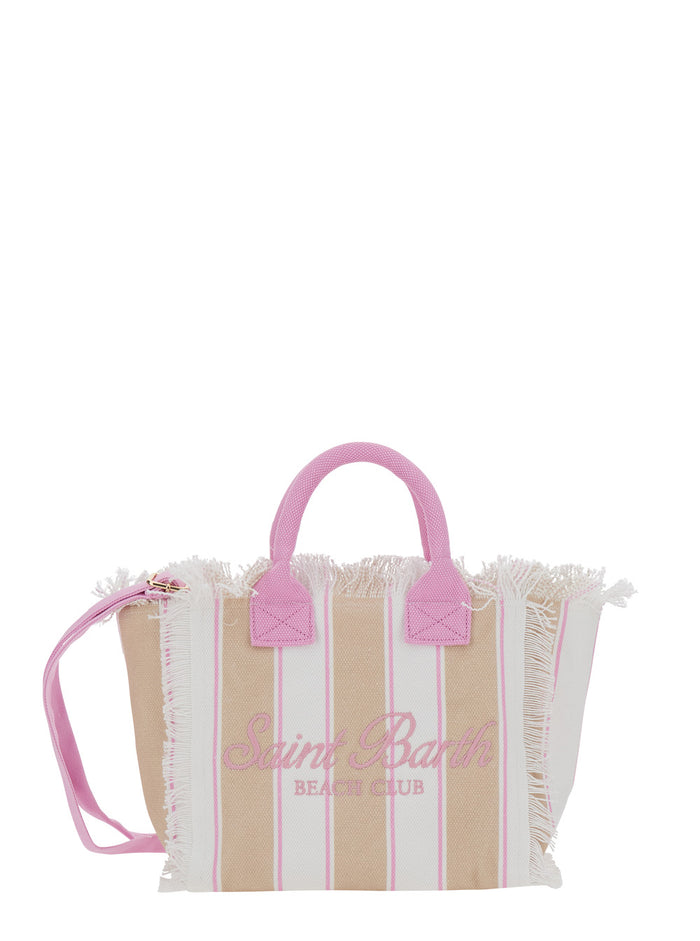 Handbag Colette with floral print and leather details in multicolored fabric Women Multicolor Hand Bags