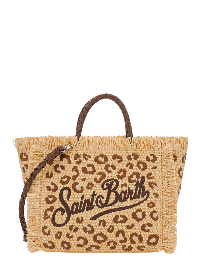 Handbag Colette Straw with Beige Handles for Women Hand Bags