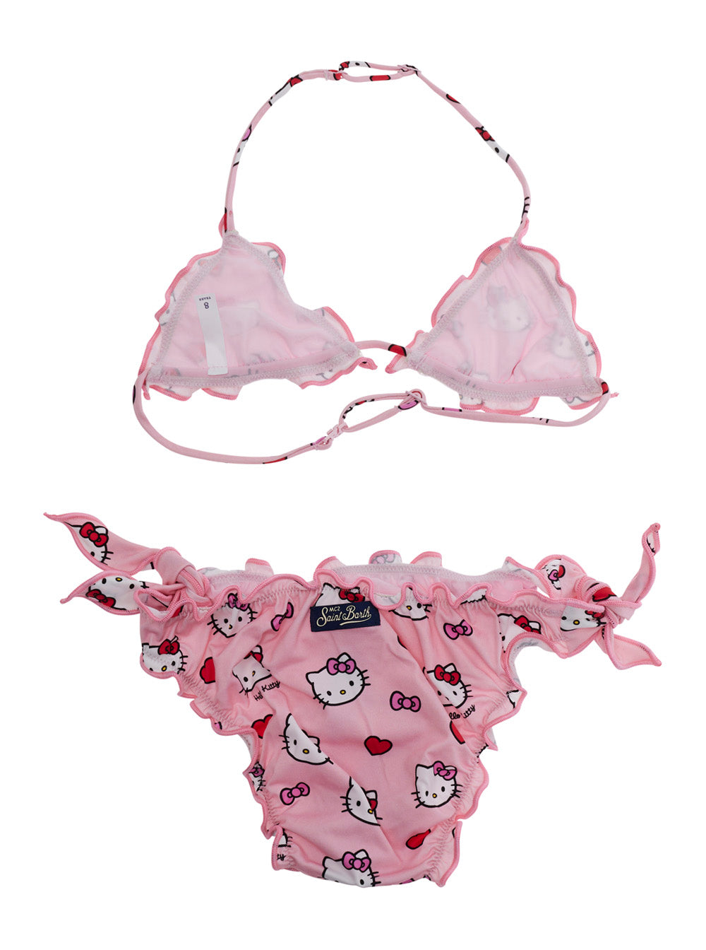 CRIS - HELLO KITTY FACE 20 Bikini with Print in Pink for Girls Beachwear
