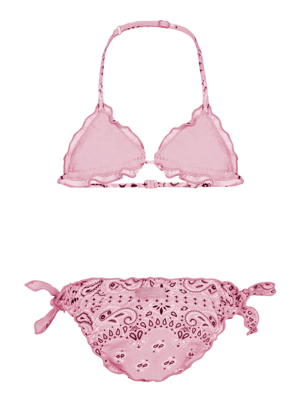 Bikini CRIS - Bandanna with all-over motif In Tech Fabric Pink Women Beachwear