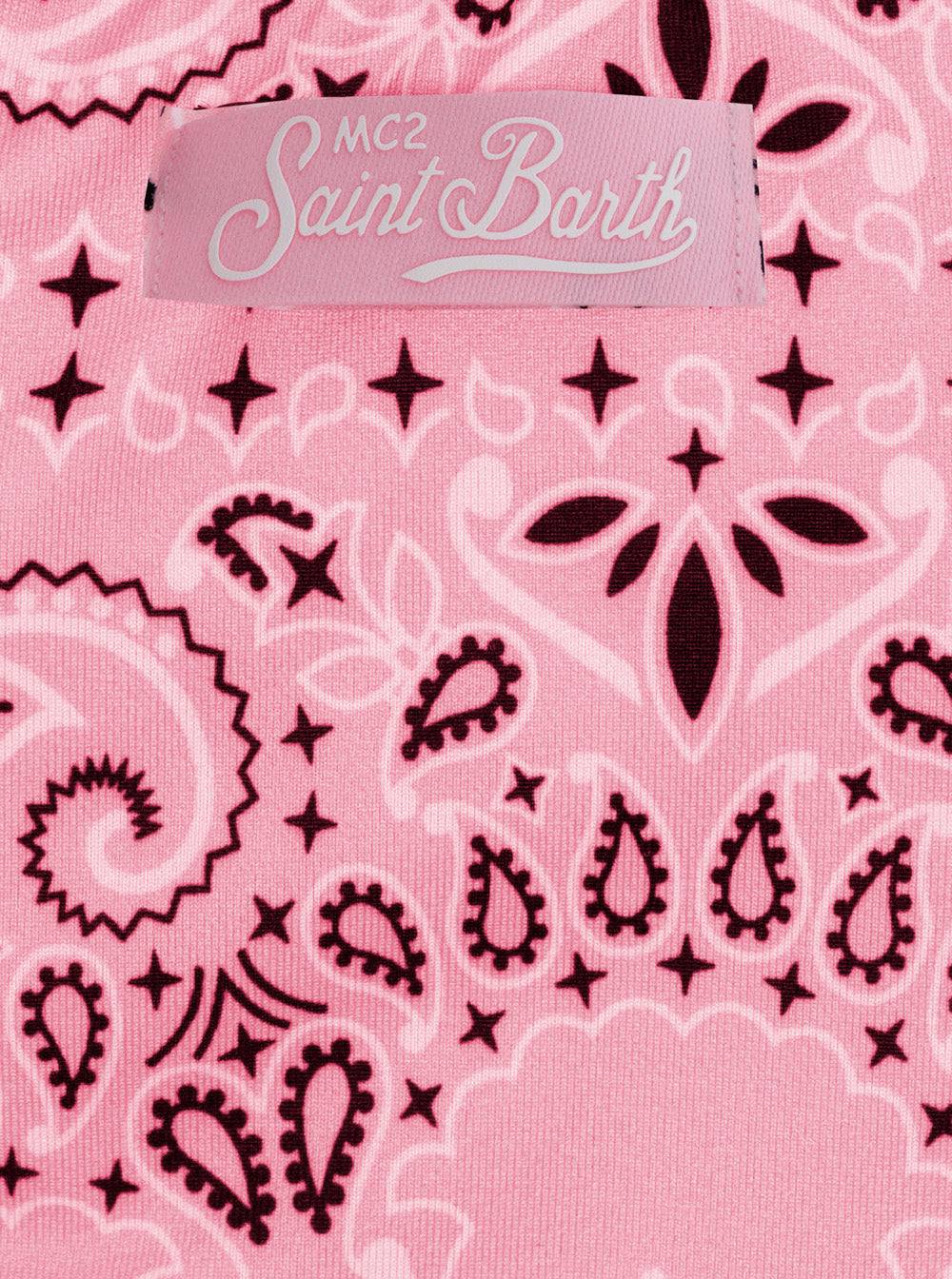 Bikini CRIS - Bandanna with all-over motif In Tech Fabric Pink Women Beachwear