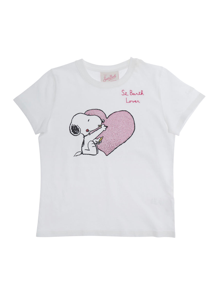 T-Shirt Elly Snoopy White Cotton T-shirts