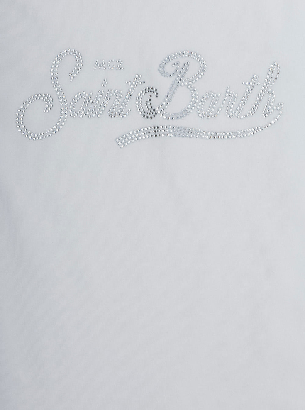 Elly - Sb 01n Strass White T-Shirt With Details Cotton For Women Tshirts And Polo Shirts
